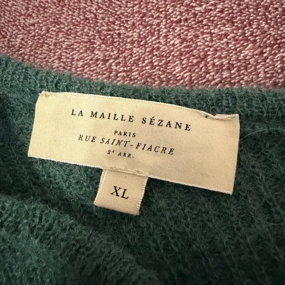 Sezane Gaspard Cardigan - Sage - Picture 3 of 5